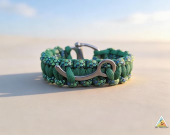 Custom Skydiving Paracord Bracelet – Closing Pin & Stevens Snap Shackle | Handmade Skydive Gift
