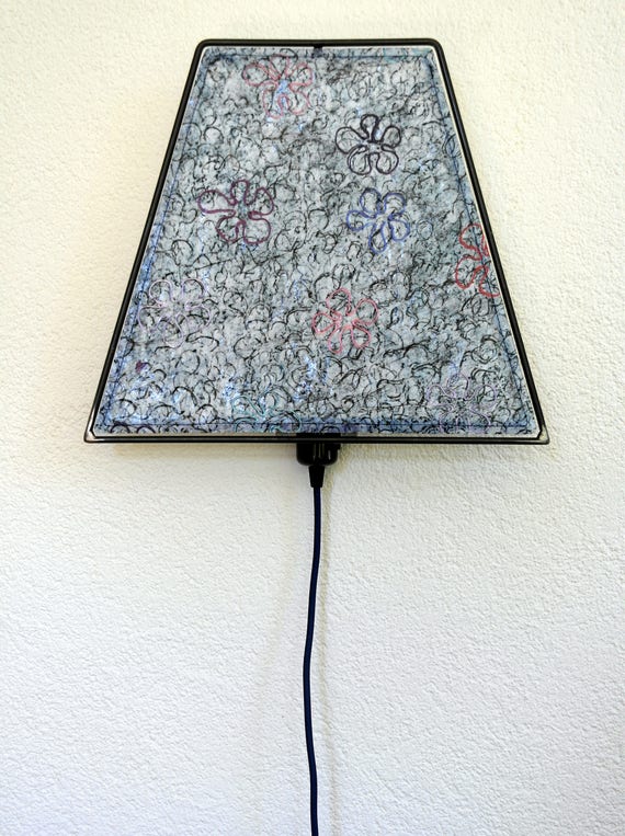 Special Handmade Unique Lamp Eye Catcher Soft Blue With Image 0