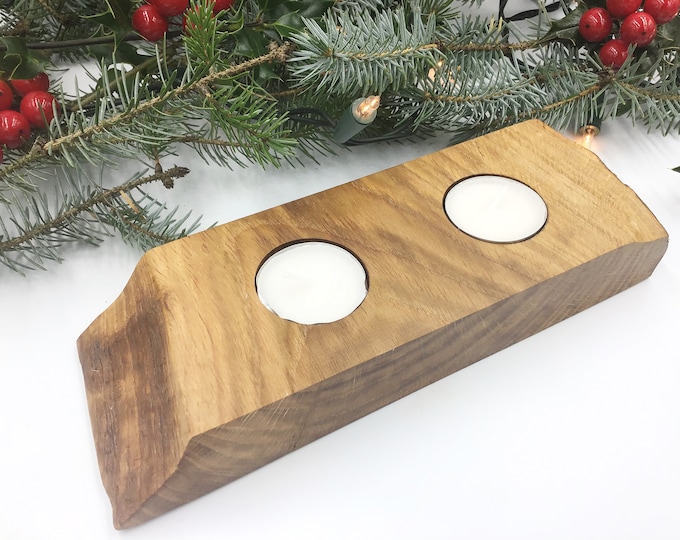 Christmas Fireplace Candle Holder