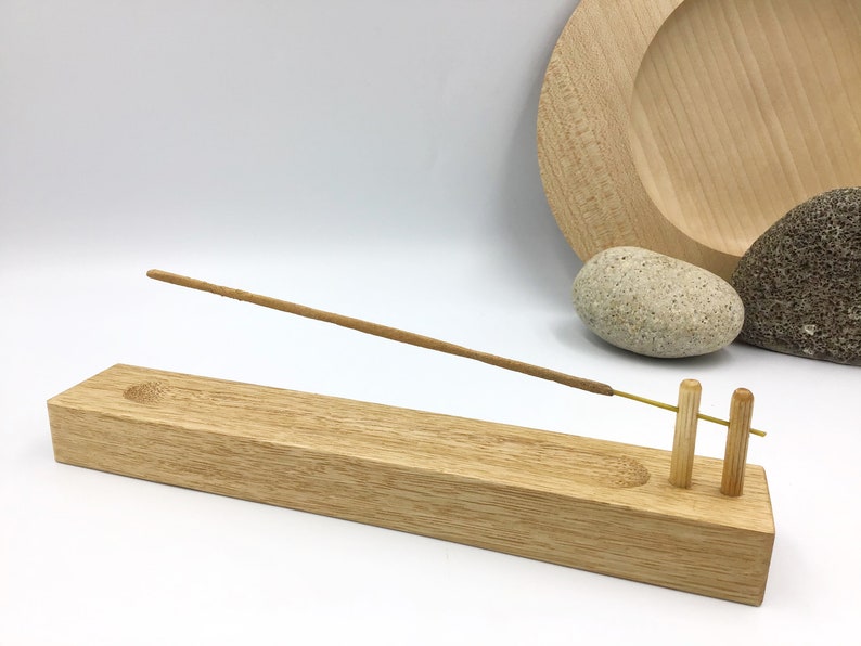 Incense Stick Holder. Solid Oak Wood. Handmade Wooden Joss Etsy