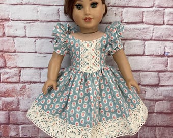 Spring Floral Dress Set for 18 Inch dolls