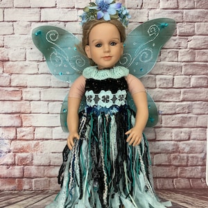 My Twinn OOAK Magical Blue Woodland Fairy Costume