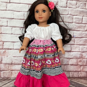 Mexican Peasant Outfit for 18 Inch Dolls