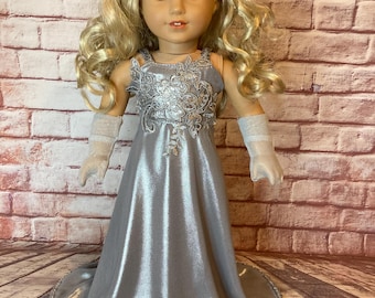 Silbernes Starlett Outfit für 45 cm Puppen