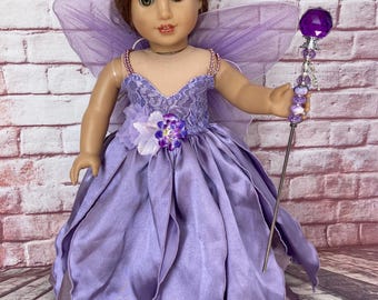 Lavender Fairy Outfit for 18 Inch Doll