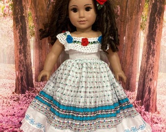 Mexican Camisa Outfit for 18 Inch Dolls