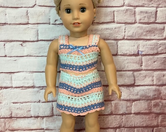Crocheted Top and Skirt for 18 Inch Dolls