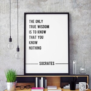 Socrates - the Only True Wisdom - Digital Download - Etsy