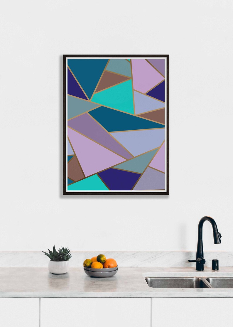 Abstract art modern art colourful instant digital download