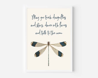 Dragonfly - may you touch dragonflies - digital download