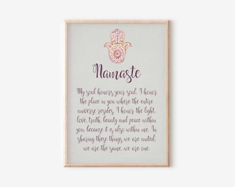 Namaste - framed or unframed art print