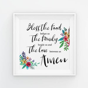 Bless the food before us - digital download