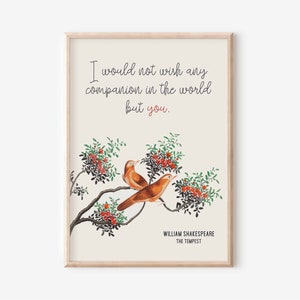 William Shakespeare - The Tempest - I would not wish any companion - digital download