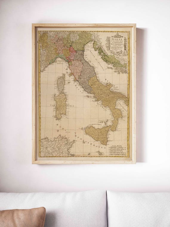 Italy map - digital download
