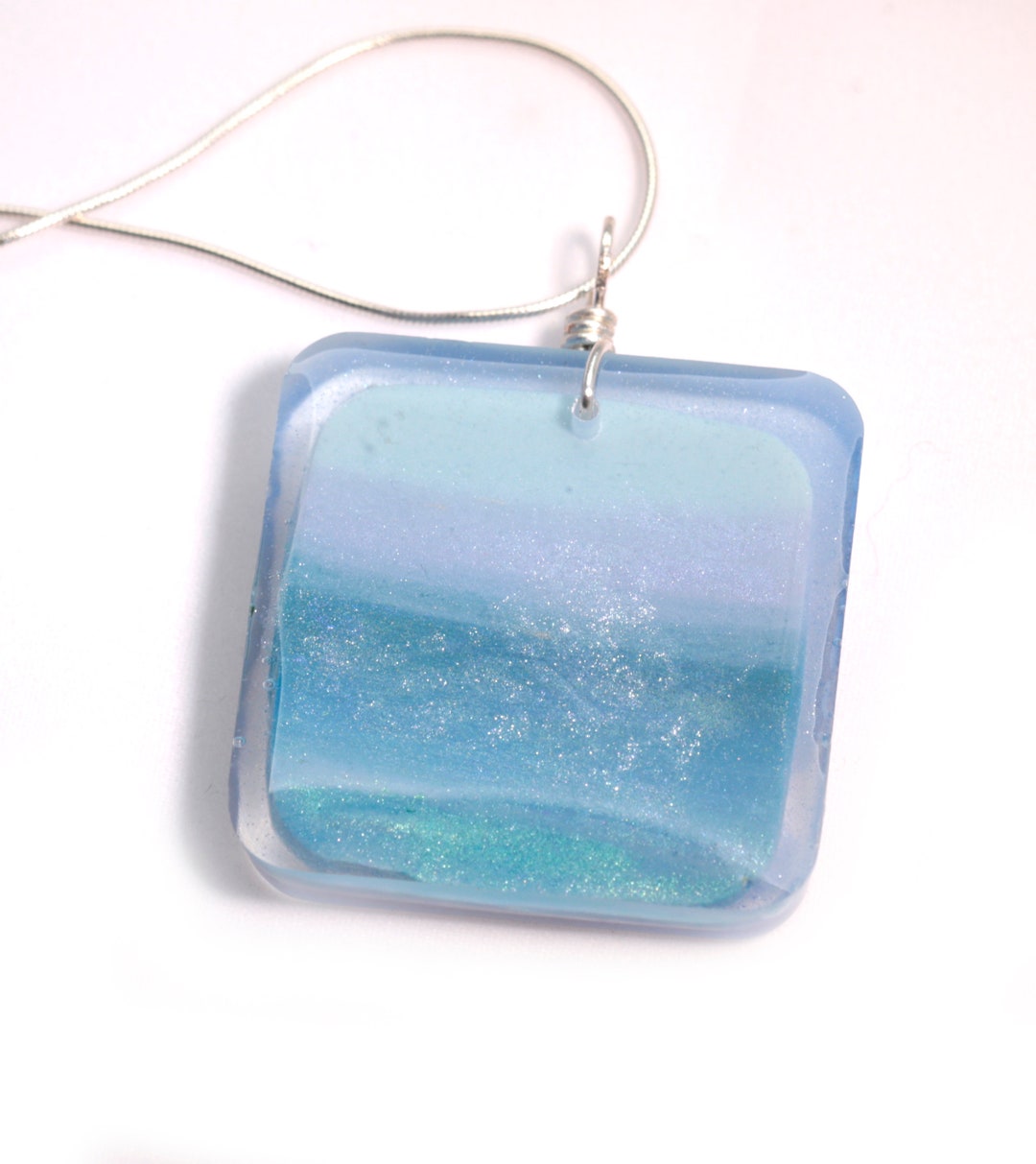 Abstract Ocean Pendant Colors of the Sea - Etsy
