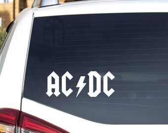 Ac Dc Vinyl Decal - Etsy