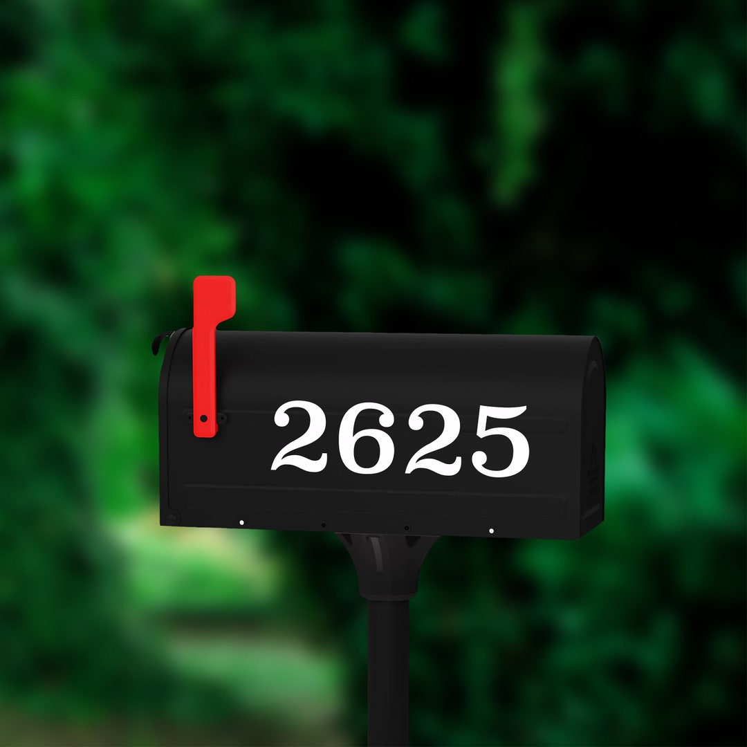 Mailbox Numbers Custom Design Mailbox Number Decal Custom - Etsy