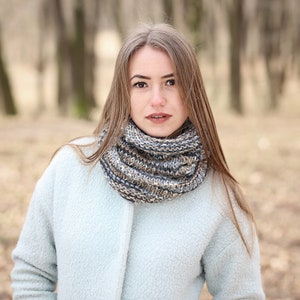 Crochet head scarf, Snood femme, Infinity scarf, Crochet cowl, Scarf cowl, Hooded cowl, Infinity scarf men, Knit scarf, Cowl scarf image 5