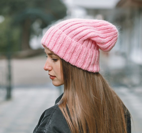 Crochet Beanie Crochet Hat Knit Hat Slouchy Beanie Winter Hat Cute