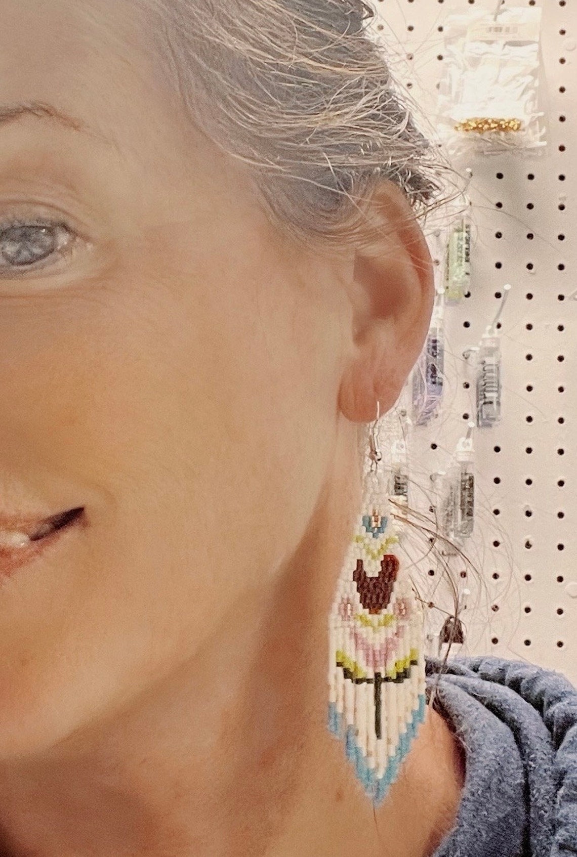 Earrings Dingle Dangle Ibis Bin Chicken - Bea Bellingham main image 1