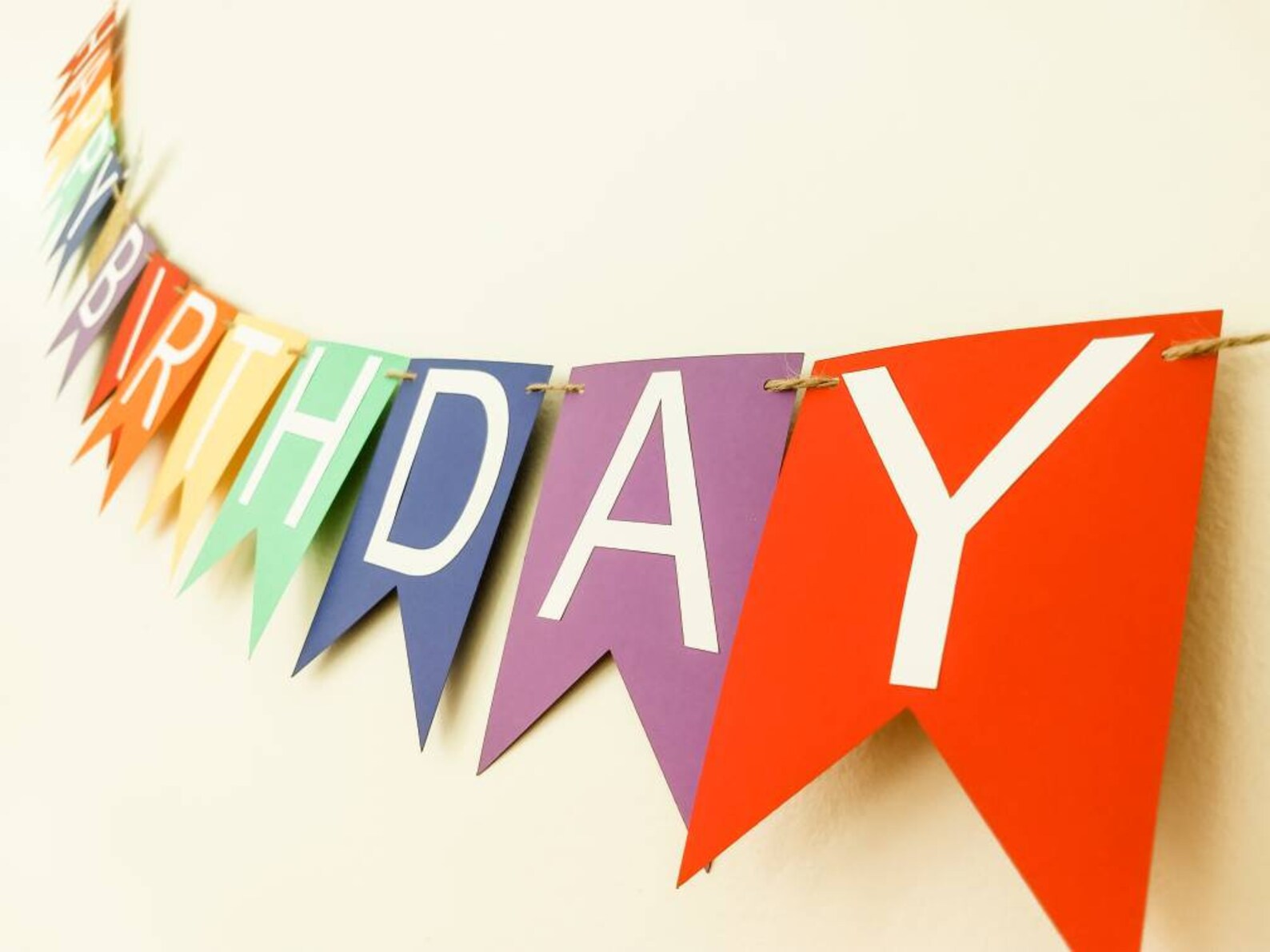 Happy Birthday banner Rainbow Birthday banner Kids birthday Etsy