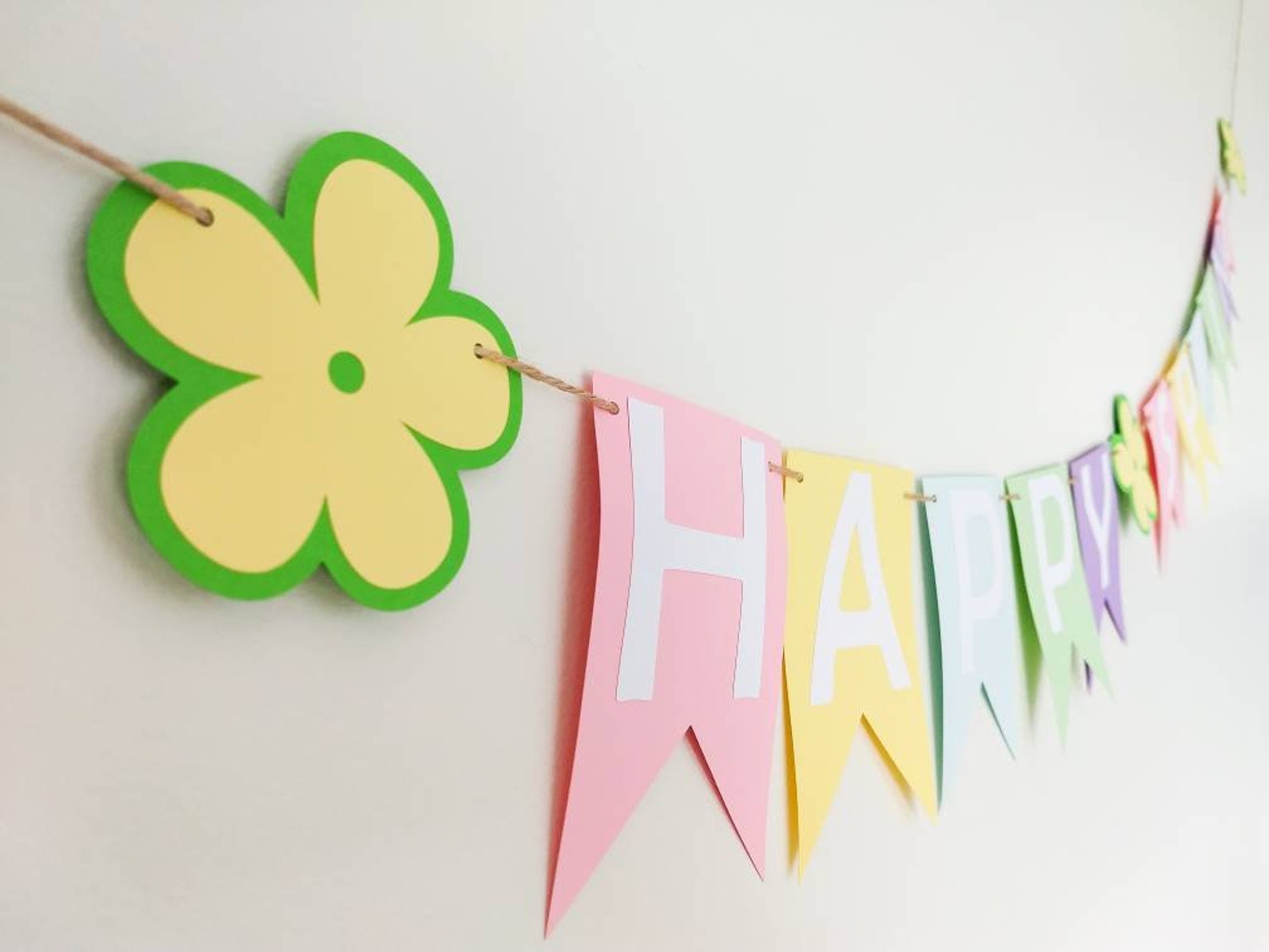 Spring Banner for Mantle Spring Garland Mantle Banner - Etsy
