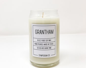 Grantham Beer Can Glass Soy Candle