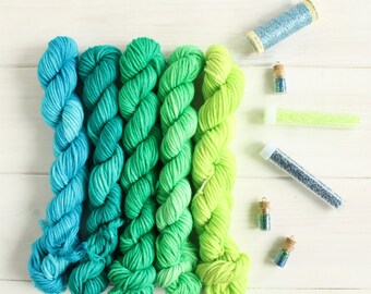 Nitro: hand dyed ombre gradient mini skein set