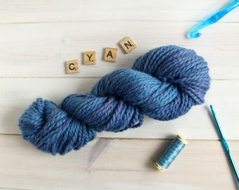 Cyanigosa: hand dyed tonal chunky baby alpaca yarn inspired by World of Warcraft