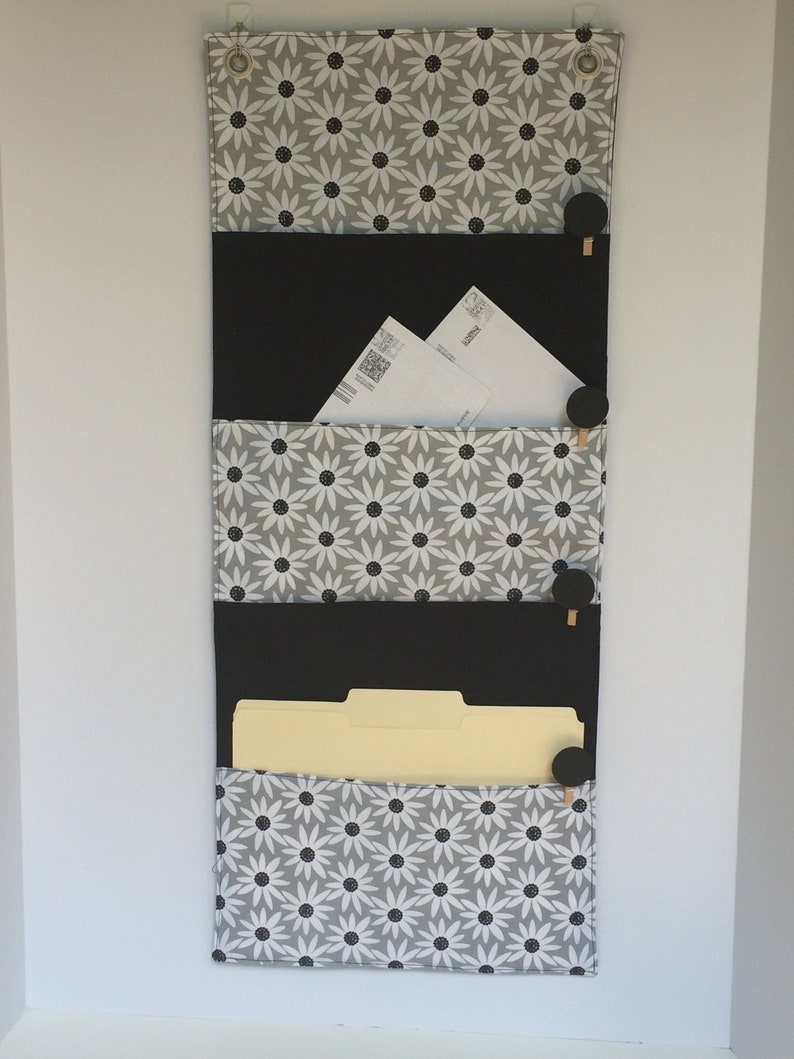 4 Pocket Fabric Wall Organizer