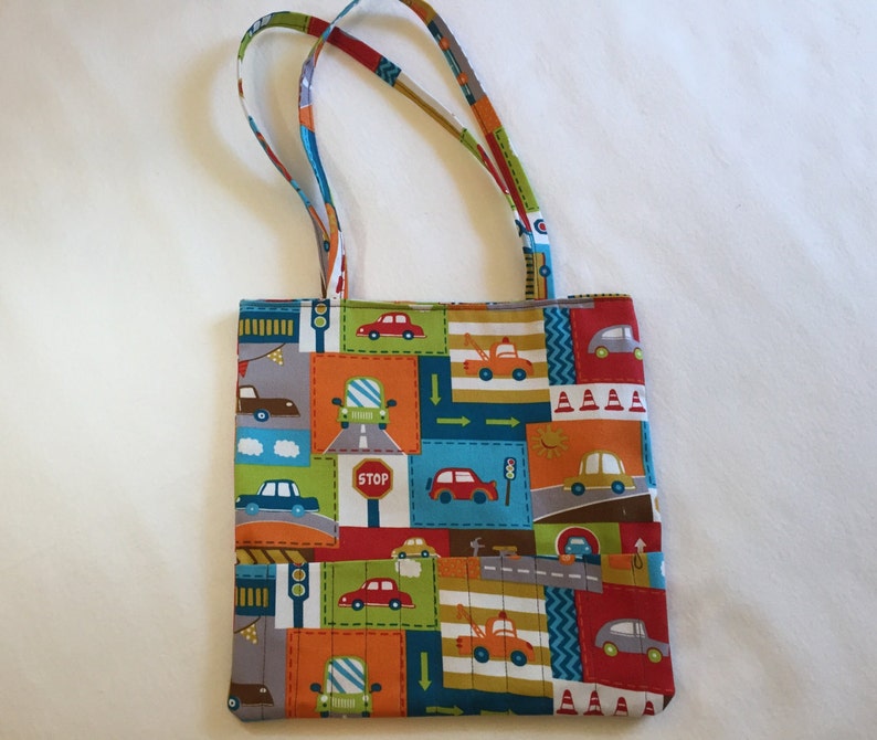Download Car print kids Crayon tote coloring book bag crayon caddy ...
