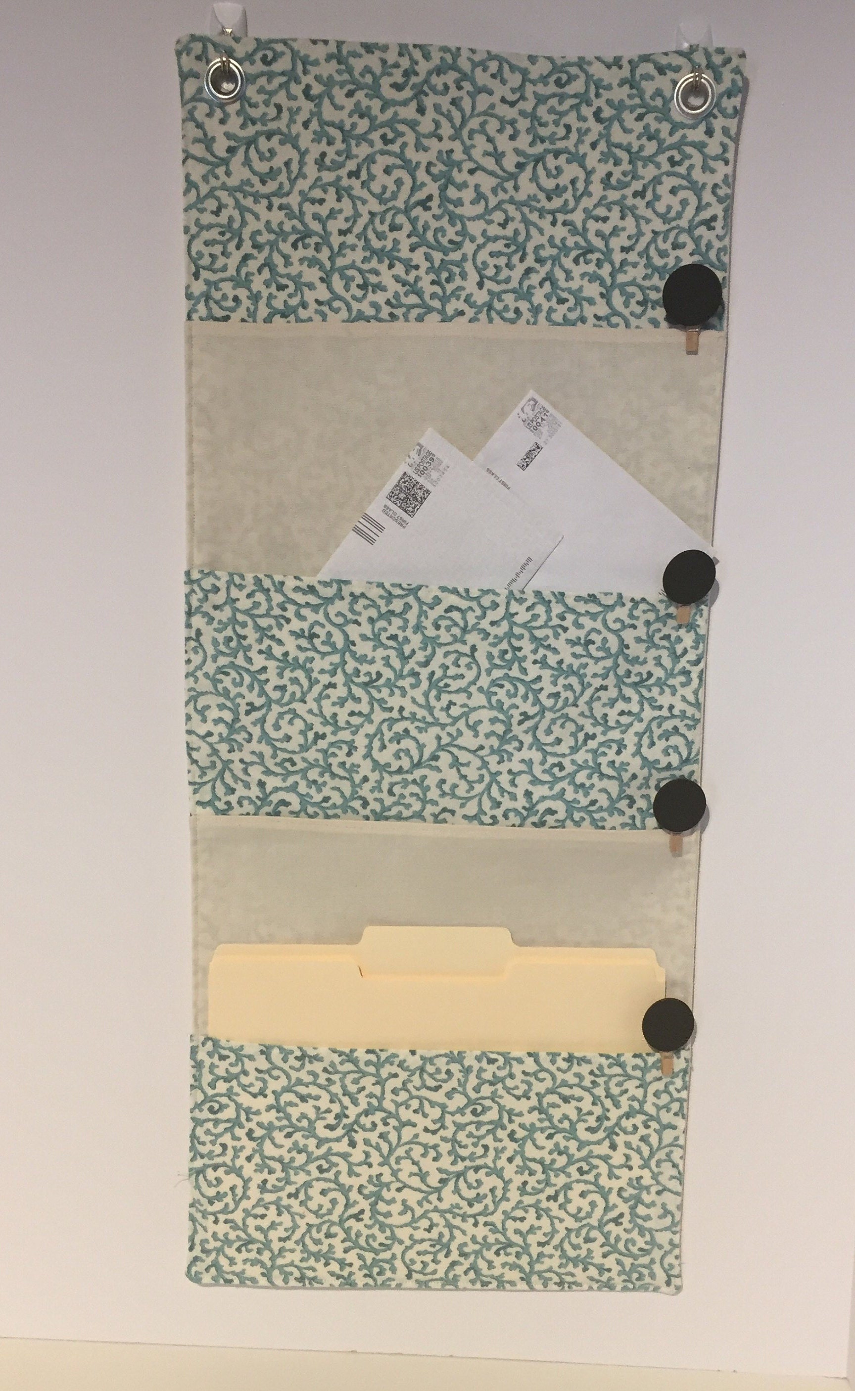 Fabric on sale wall organizer