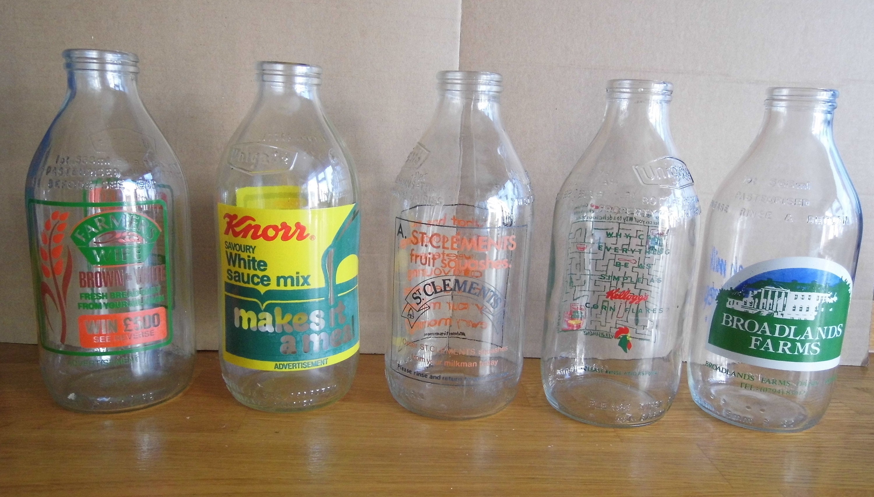 Vintage Milk Bottles Retro Milk Bottles Advertising Milk Etsy UK