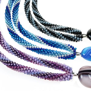 Complete Kit - Kumihimo 8 Strand Topan Spiral Necklace