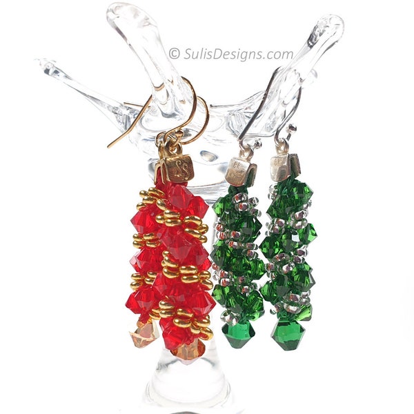 Kit complet - Boucles d'oreilles demi-rondes 8 rangs Kumihimo