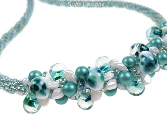 Complete Kit - Kumihimo 7 Strand Helsinki Teardrop Necklace