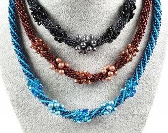 Complete Kit - Kumihimo 10 Strand Beaded Laramie Necklace