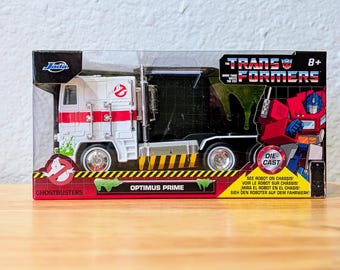 Optimus Prime Truck G1-Style 1:32 Scale Die-Cast Transformers Ghostbusters Mash-up