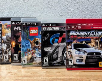 PS3 Game Lot Bundle 5 Games LEGO Jurassic World Gran Turismo 5 XL Midnight Club