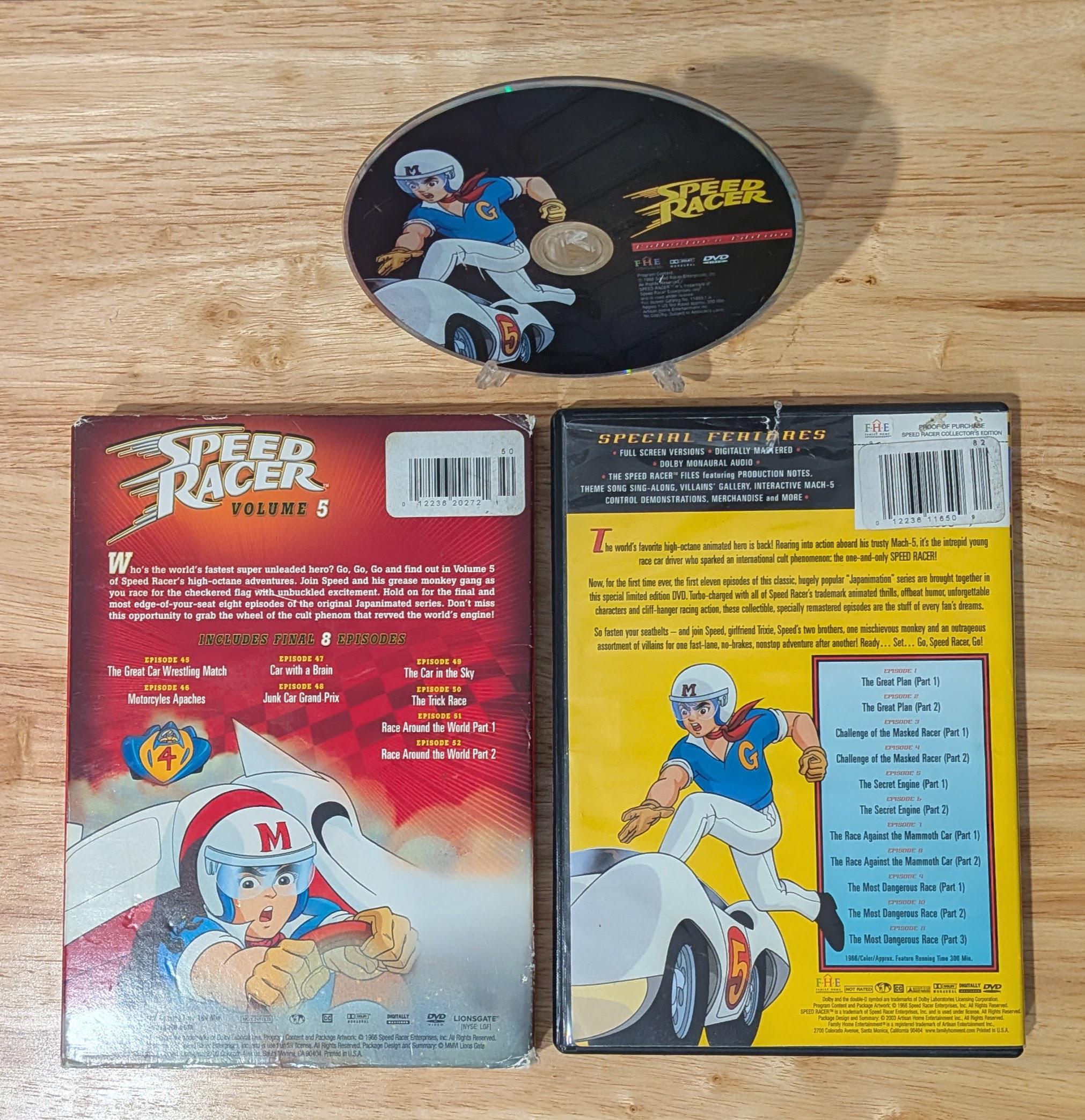 Speed Racer Volume 5 Speed Racer Volume 5 DVD Set – Classic Anime Series - Etsy