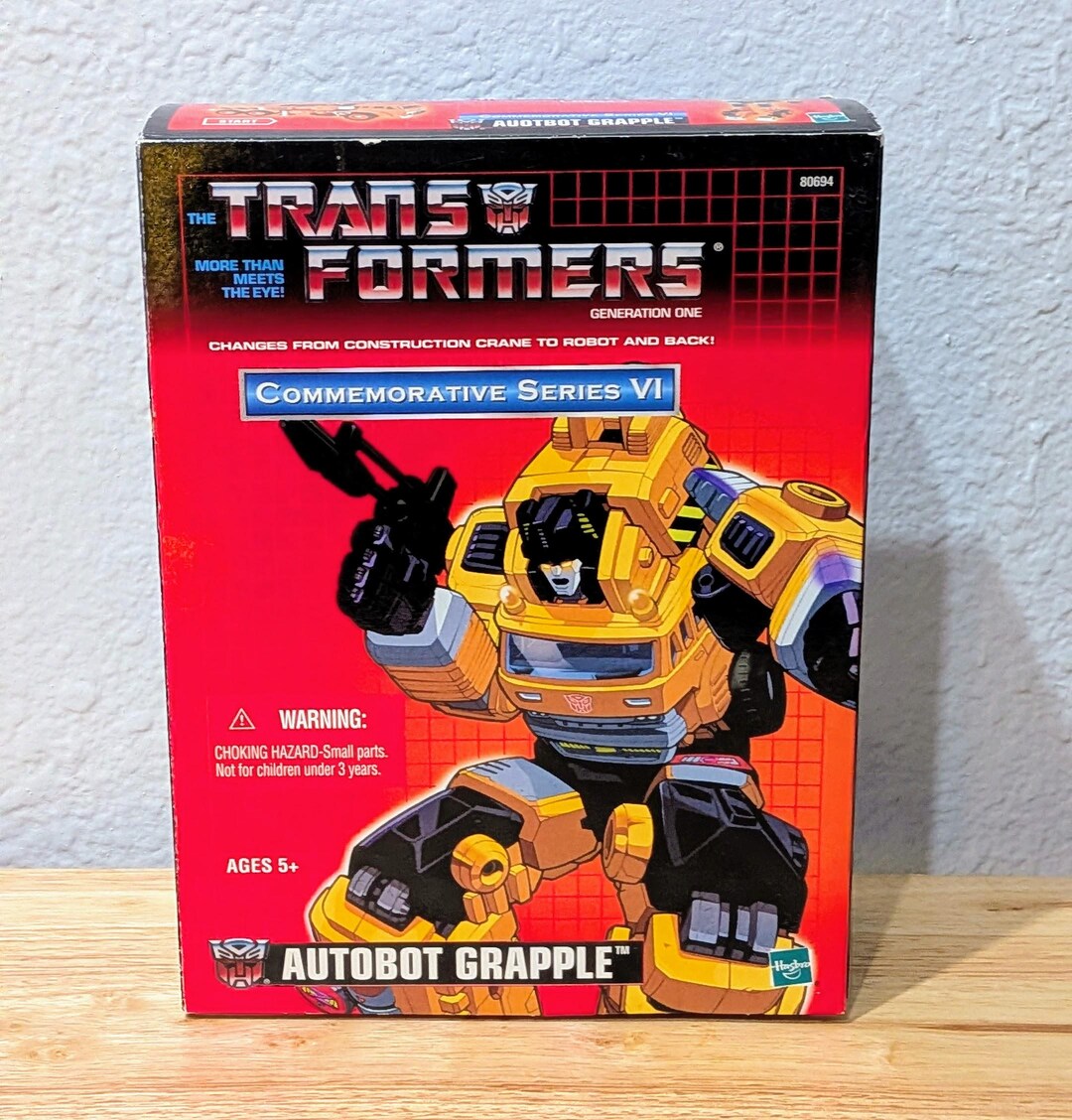 Transformers G1 Autobot Grapple Commemorative Series VI — Hasbro ...