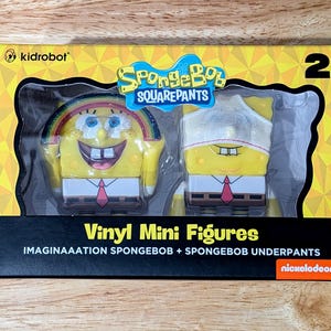 SpongeBob SquarePants Kidrobot Vinyl Mini Figures 2 Pack