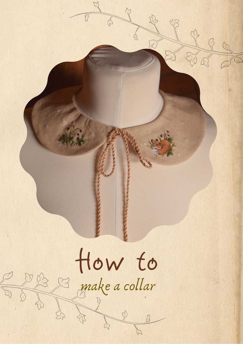 PDF lesson How to make a collar Etsy