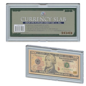 DELUXE HARD DICKer Curreny Slab Case Banknoten-Geldhalter für U.S. Dollar-Scheine - Wählen Sie Menge