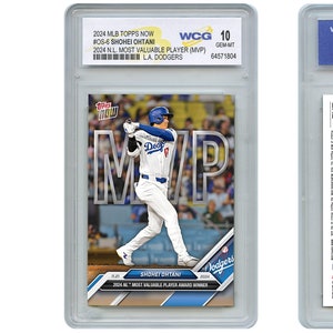 2024 MLB Topps Now Shohei Ohtani National League MVP Card #OS-6 N.L. Most Valuable Player Certificato Gem Mint 10