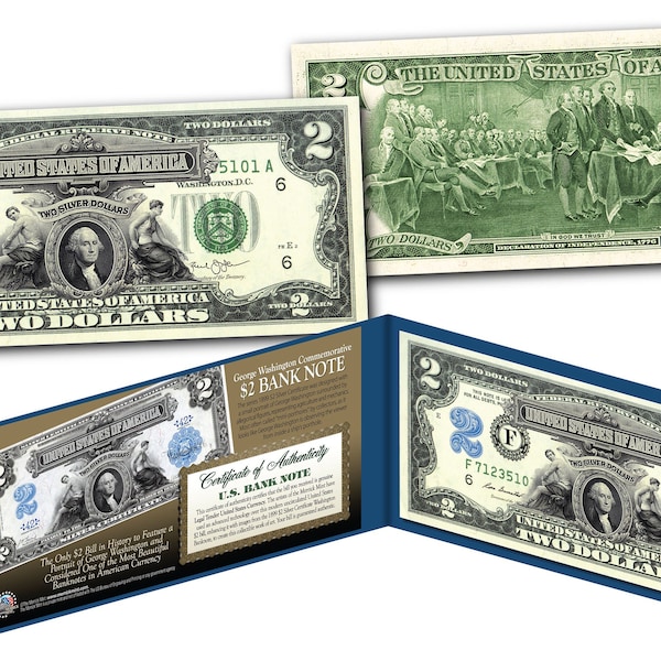 Two Dollar Silver Certificate Etsy
