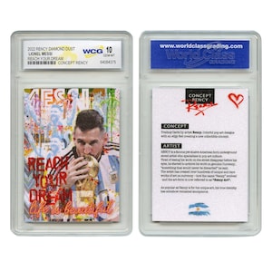 2022 Lionel Messi Argentina Soccer Champion Diamond Dust Rency Card Gem-Mint 10 - Fast, Free Shipping to U.S.