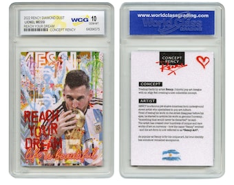 2022 Lionel Messi Argentina Soccer Champion Diamond Dust Rency Card Gem-Mint 10 - Fast, Free Shipping to U.S.