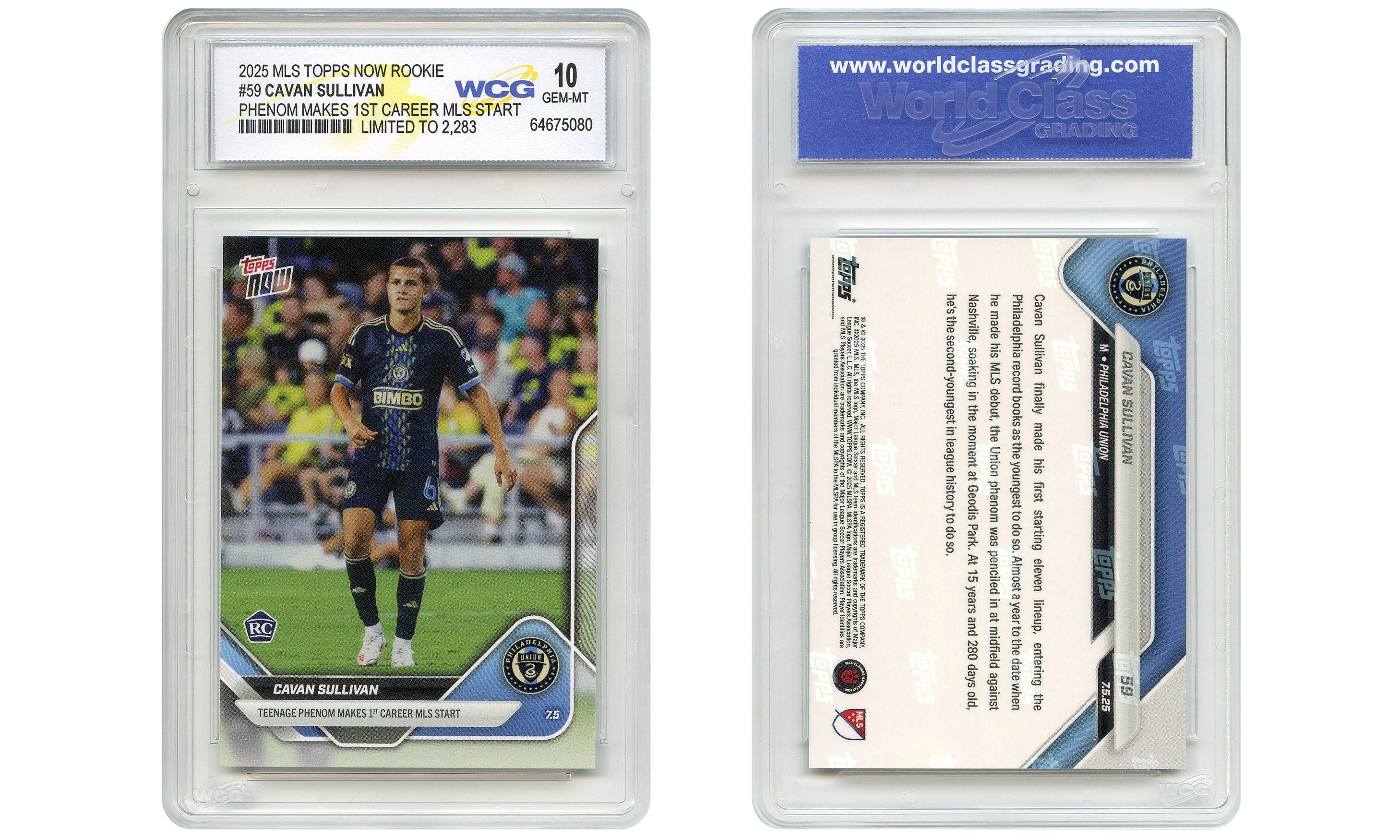 2025 MLS Topps ルーキーカード #59 キャヴァン・サリバン 