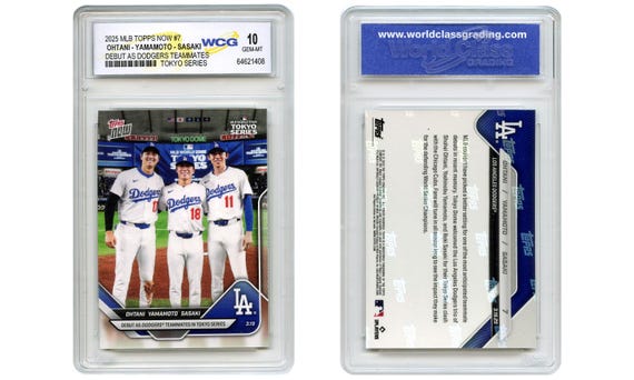 スポーツ選手 TOPPS Now Topps Now Card #7 Shohei Ohtani, Yoshinobu Yamamoto, Roki